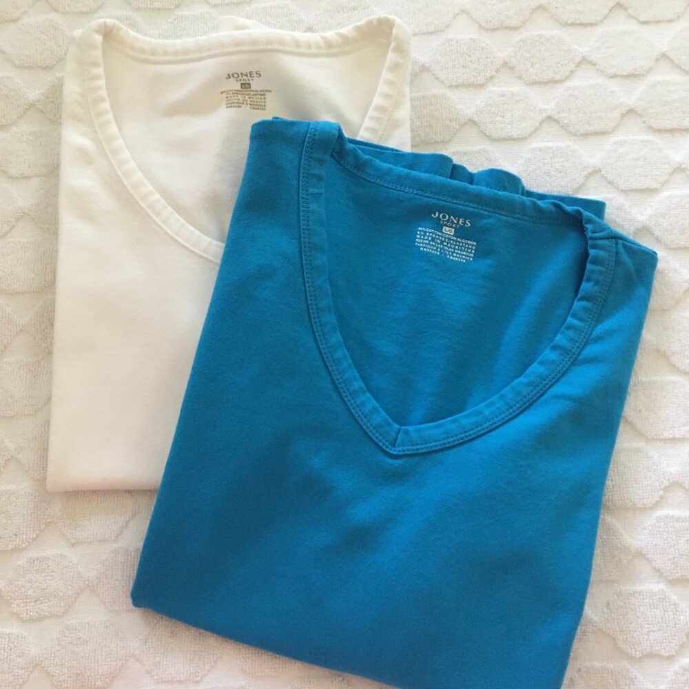 Jones New York Sport (2) Tee Shirts, sz L